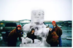 thumbnail of Mad Scientist snow sculpture