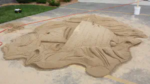 thumbnail of Sunken Ship sand sculpture